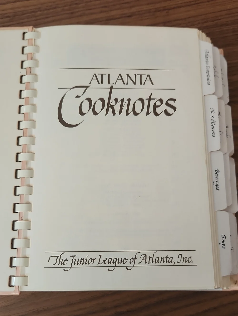 1993 Atlanta Cooknotes Junior League Vintage Southern Cookbook Georgia